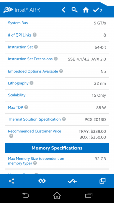 Intel ARK, Menyajikan Spesifikasi Lengkap Produk Intel